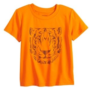Toddler Boys Short Sleeve Size 2T Tiger Orange